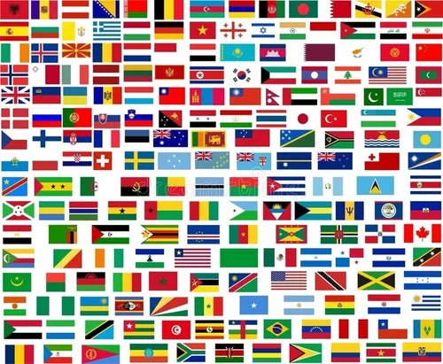 Bandeiras Mundiais PNG